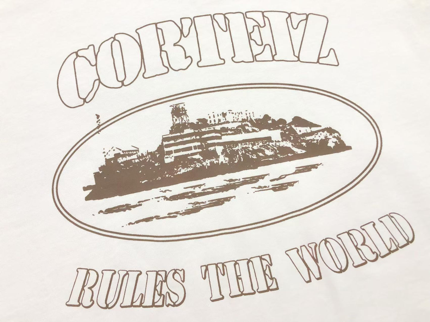 CORTEIZ ALCATRAZ RULES THE WORLD TEE WHITE