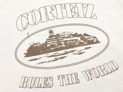 CORTEIZ ALCATRAZ RULES THE WORLD TEE WHITE