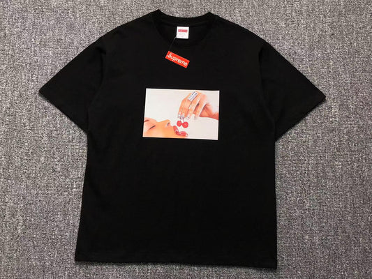 SUPREME CHERRIES TEE BLACK