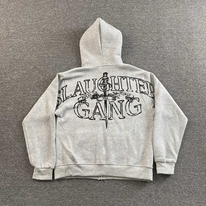 Campera Corteiz x Slaughter Gang 21 Savage Gris