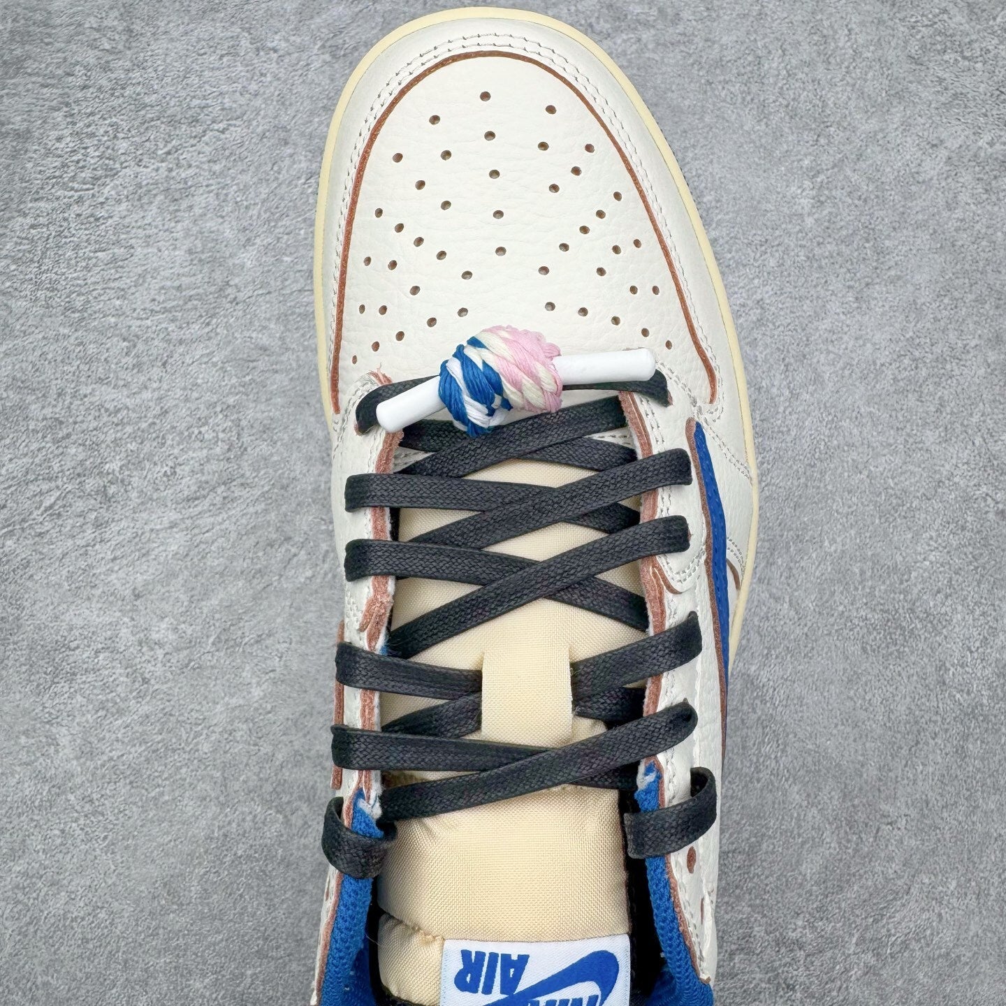Jordan 1 Low Fragment X Travis Scott Sail Military Blue