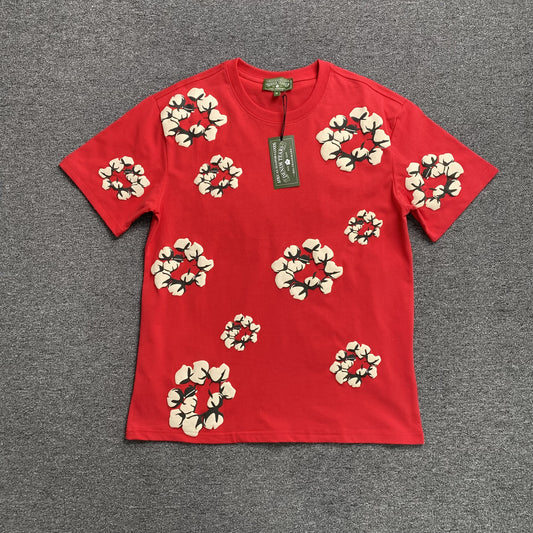 DENIM TEARS X CPFM CACTUS TEARS WREATH TEE RED