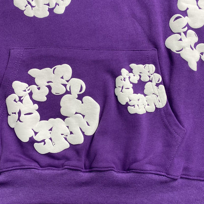 DENIM TEARS THE COTTON WREATH HOODIE PURPLE