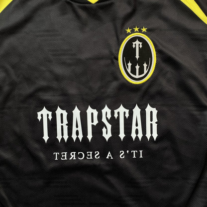 TRAPSTAR IRONGATE FOOTBALL JERSEY BLACK YELLOW