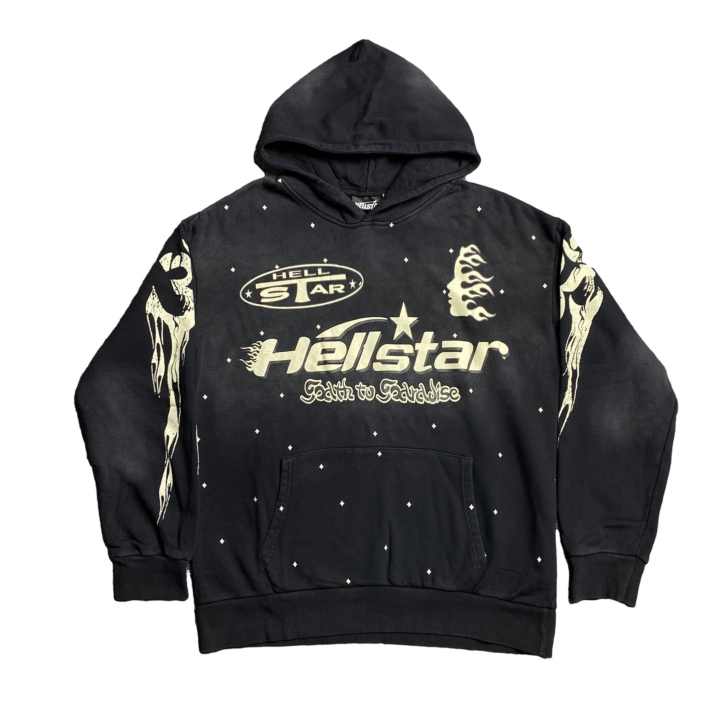 HELLSTAR RACER HOODED VINTAGE BLACK