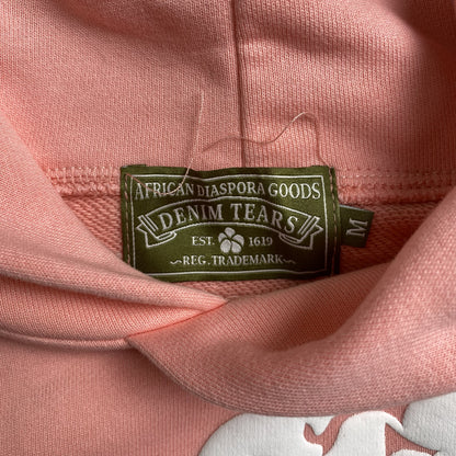 DENIM TEARS THE COTTON WREATH HOODIE PINK