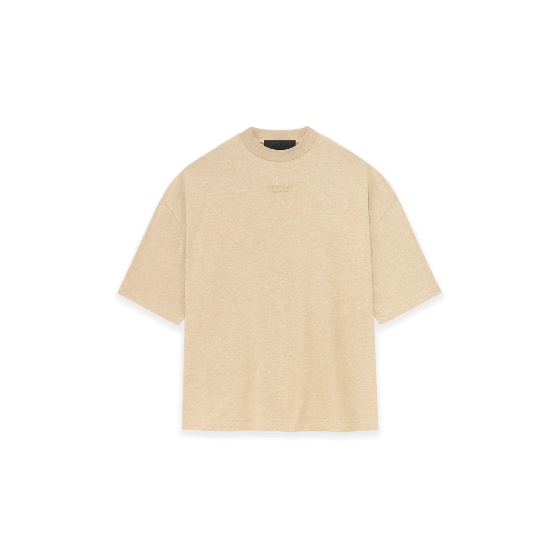 fear-of-god-essentials-small-logo-tee-gold-heather-Drip Store Argentina
