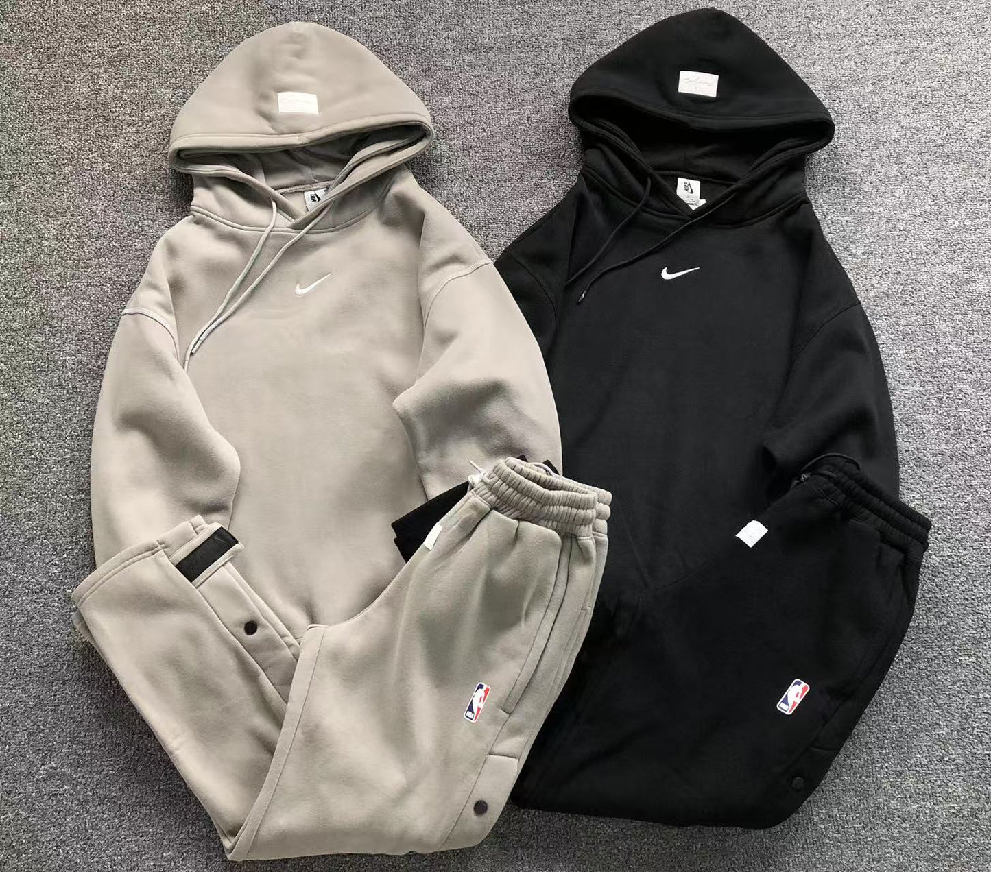Buzo Fear of God x Nike Double Hood Negro