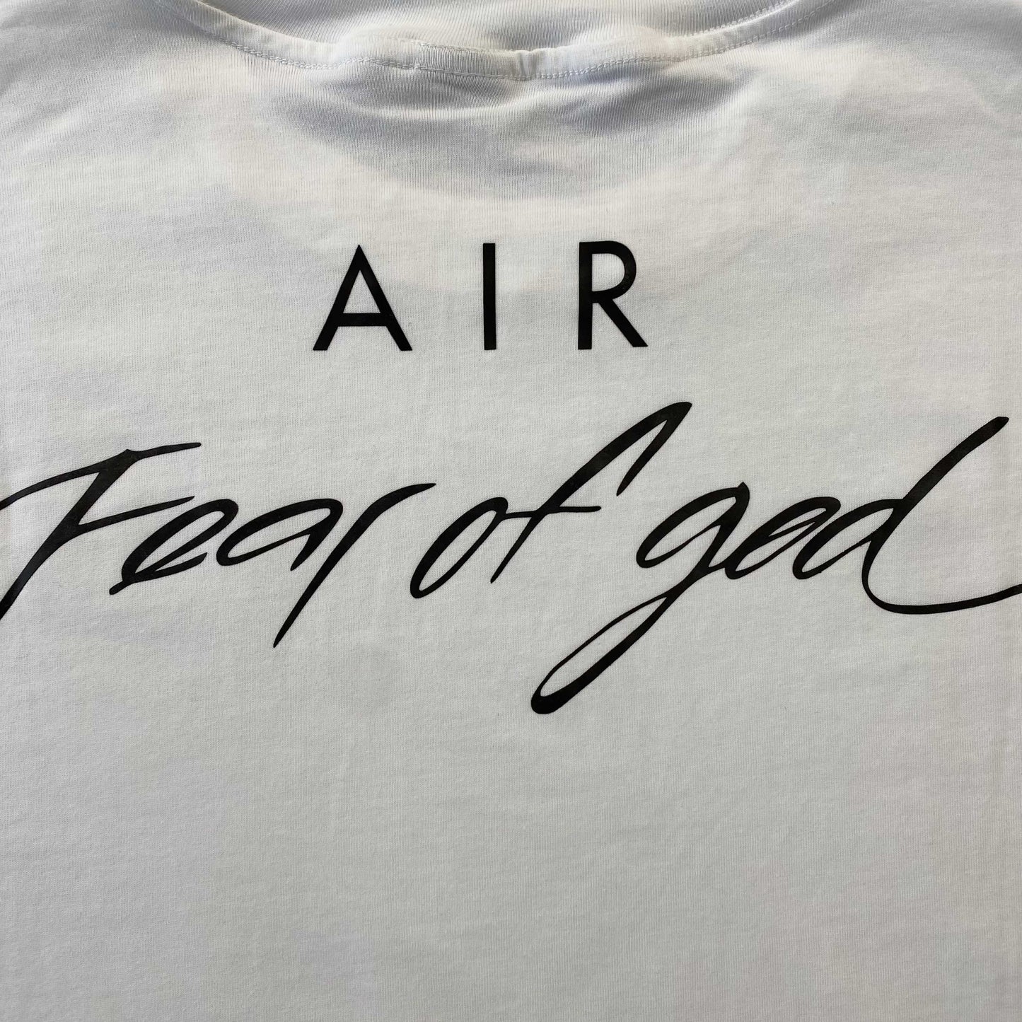 Remera Fear of God x Nike Blanca