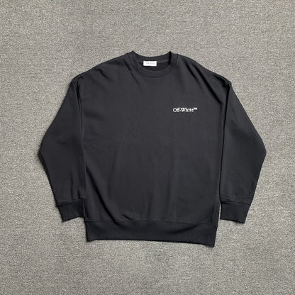 OFF WHITE SCRATCH ARROW CREWNECK BLACK