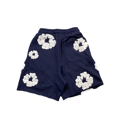 DENIM TEARS THE COTTON WREATH SHORTS NAVY