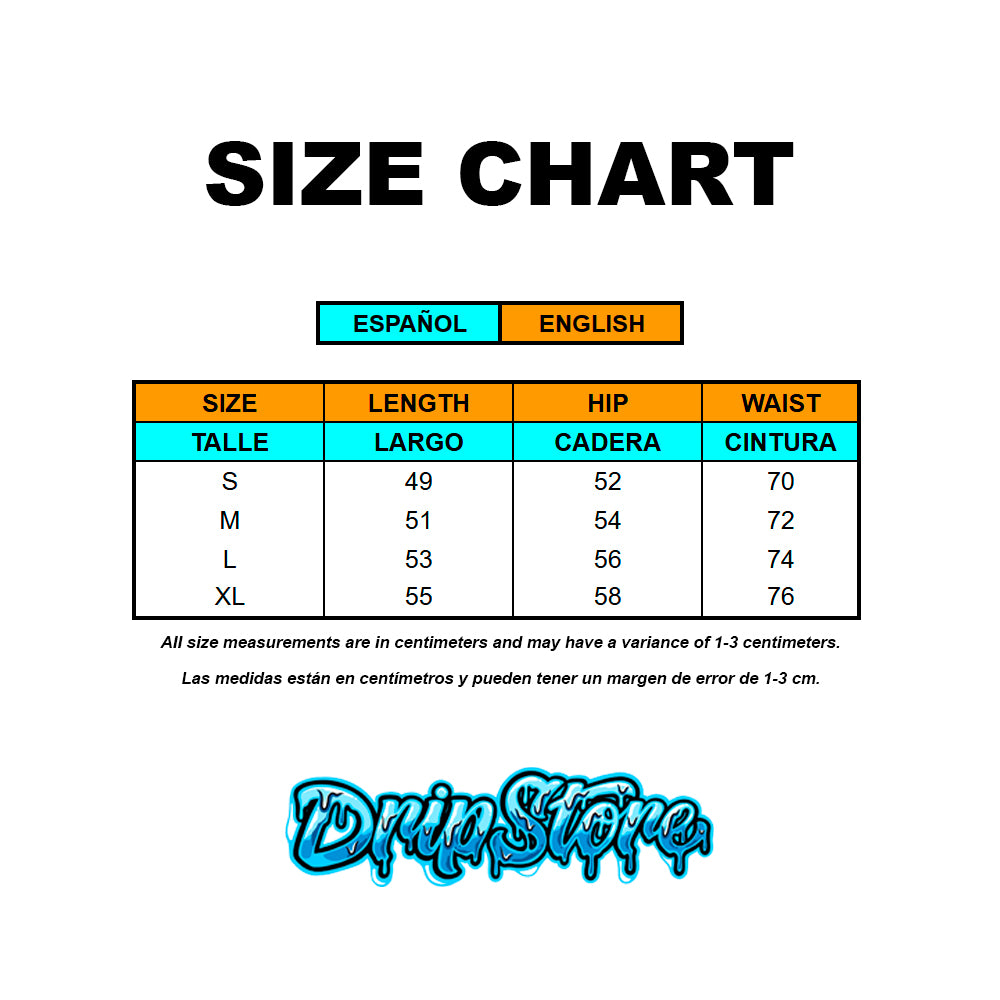fog-essentials-shorts-size-chart-Drip Store Argentina