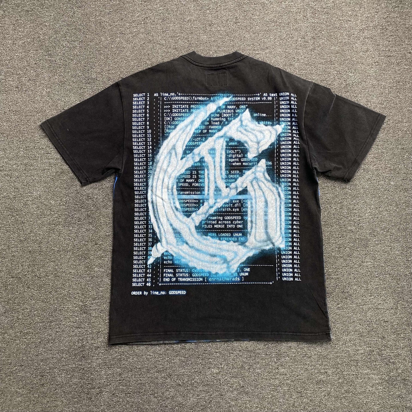 Remera Godspeed Aura Farm Negra