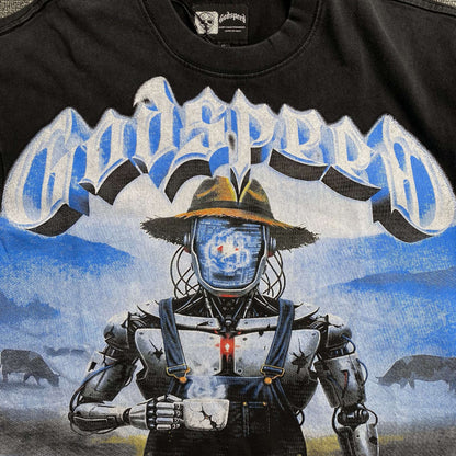 Remera Godspeed Aura Farm Negra