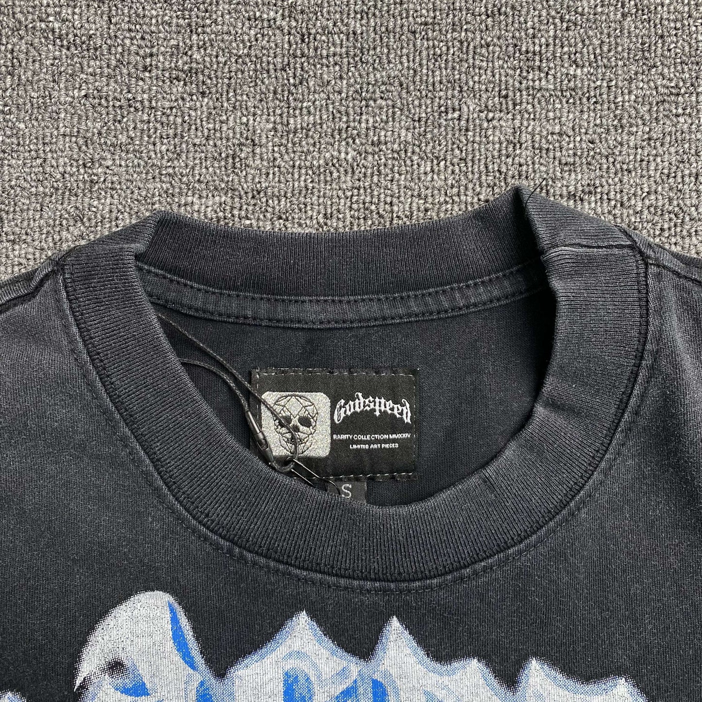 Remera Godspeed Aura Farm Negra