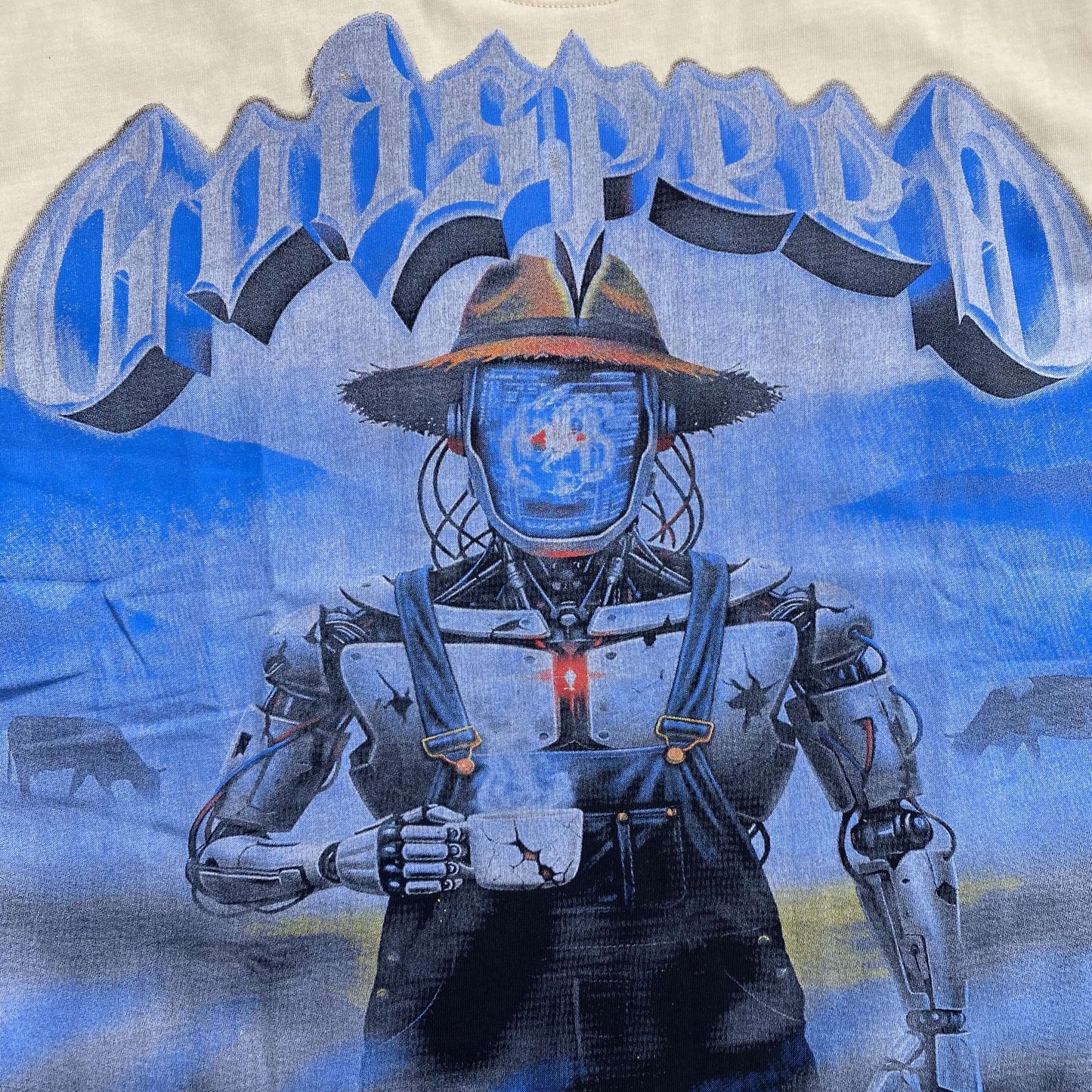 Remera Godspeed Aura Farm Crema