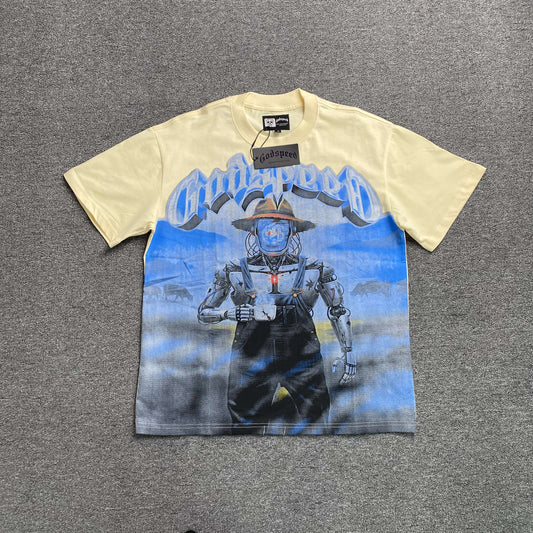 Remera Godspeed Aura Farm Crema