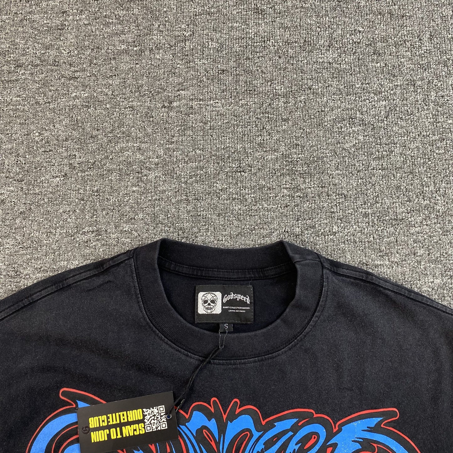 Remera Godspeed Car Meet Miami Negra