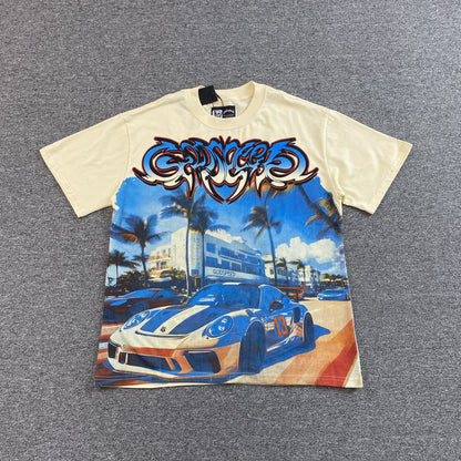 Remera Godspeed Car Meet Miami Crema