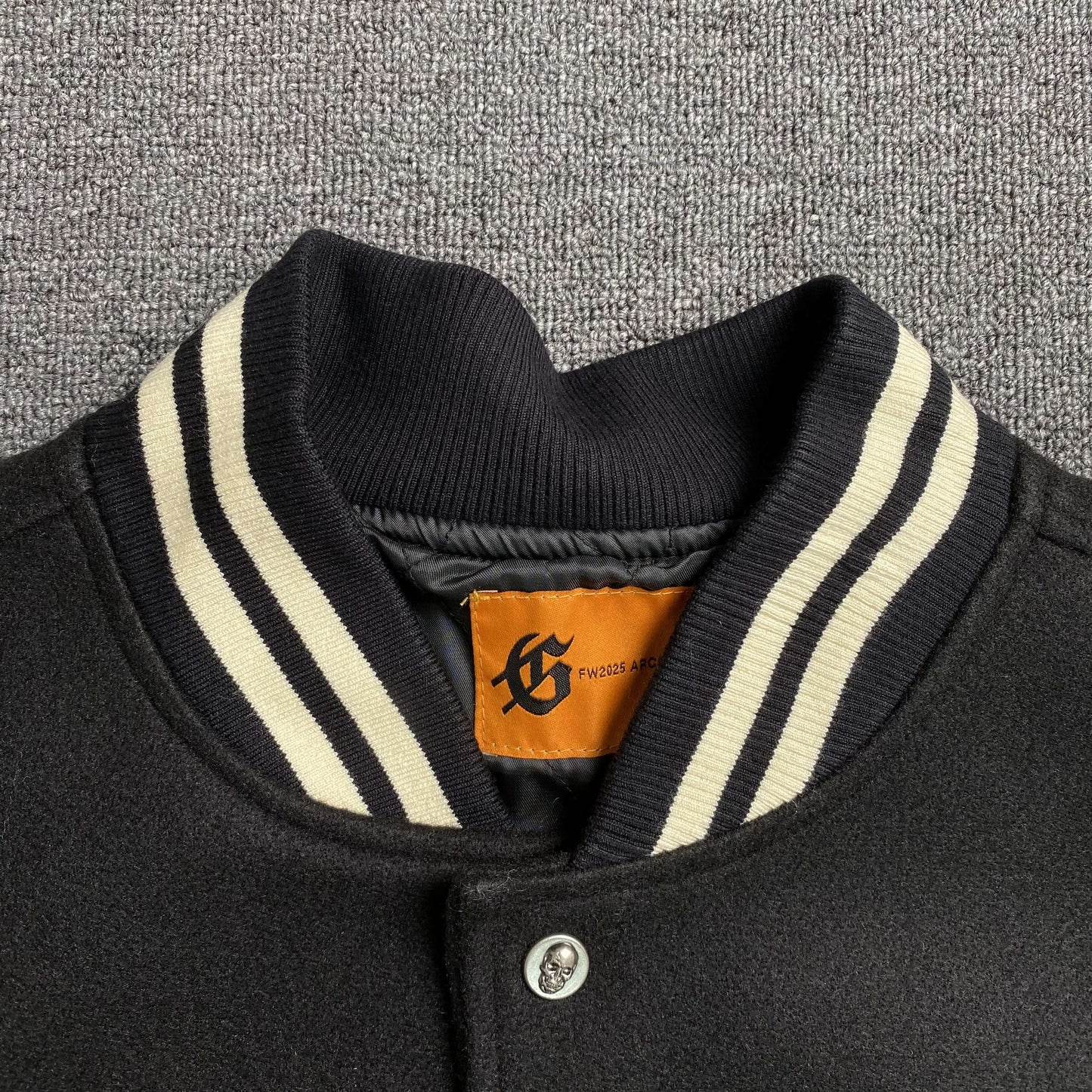 Campera Godspeed Chrome Seduction Varsity Negra