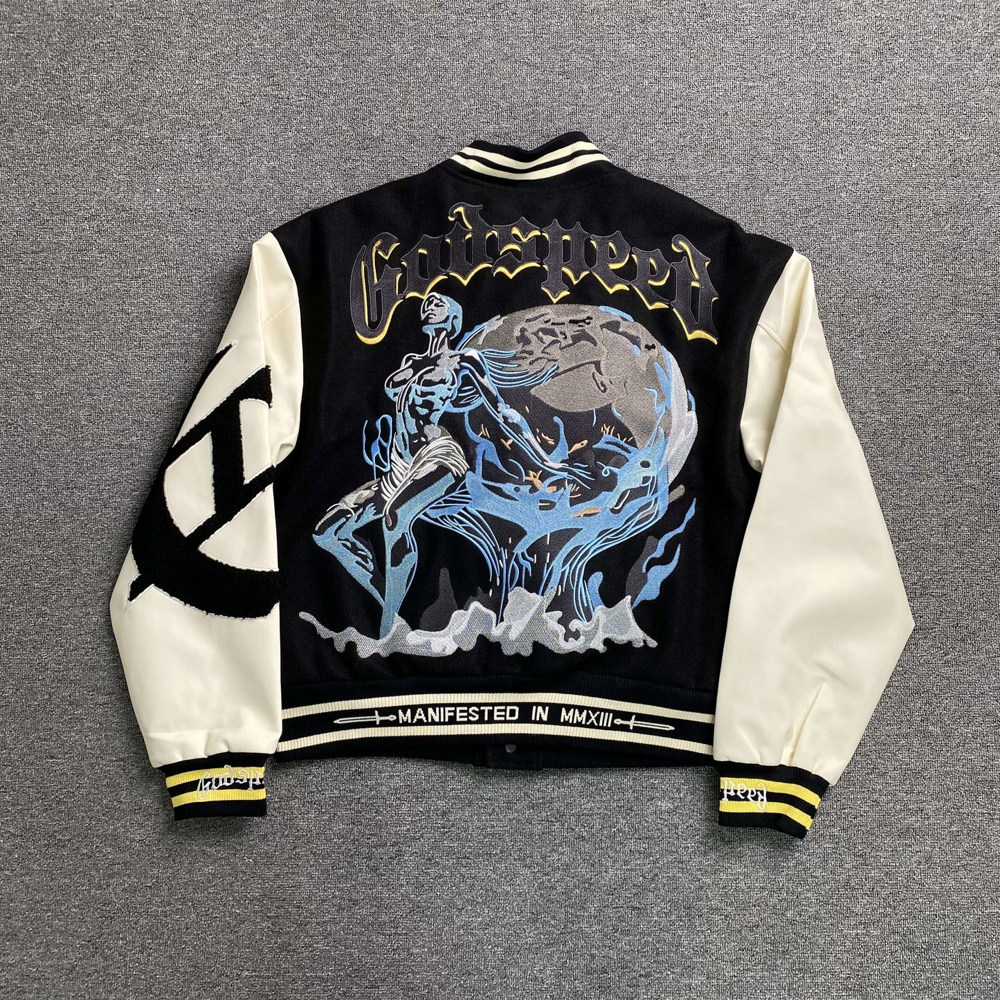 Campera Godspeed Chrome Seduction Varsity Negra