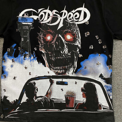 Remera Godspeed Drive-In Negra