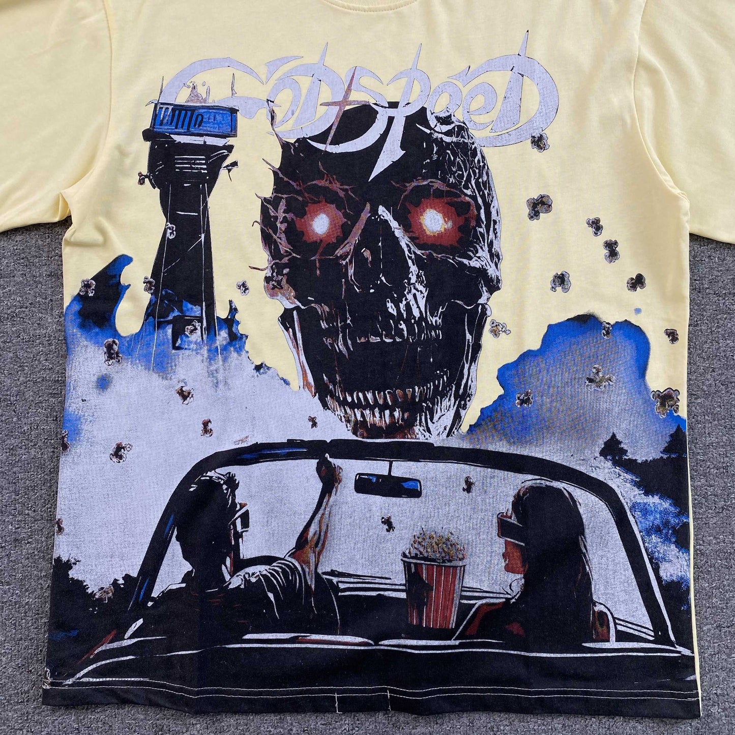 Remera Godspeed Drive-In Crema