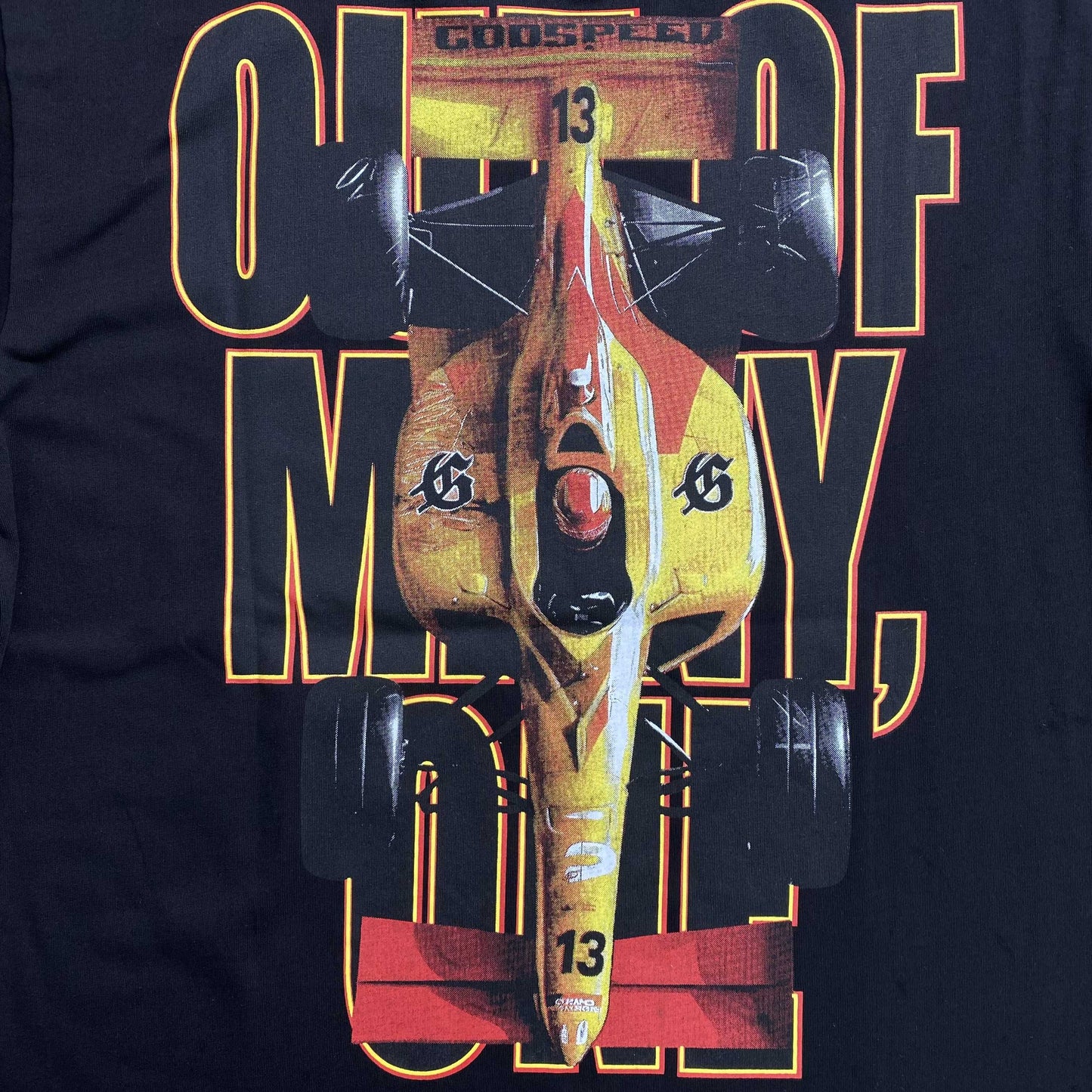 Remera Godspeed F1 Finishline Negra