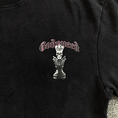 Remera Godspeed King 4ever Negra