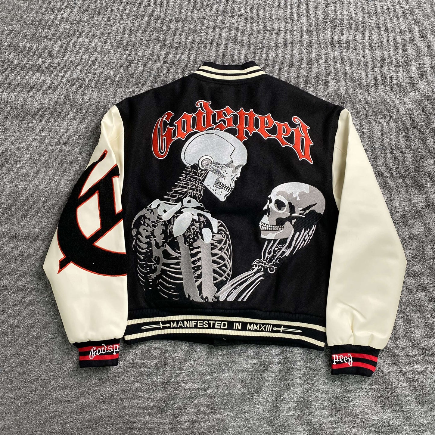 Campera Godspeed Mankind Varsity Negra