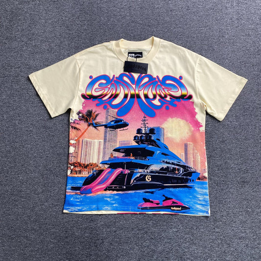 Remera Godspeed Memento Vivere Crema