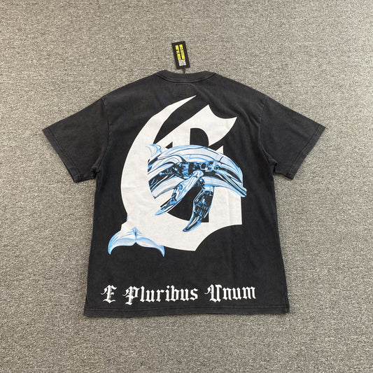 Remera Godspeed Miami Dolphin Negra