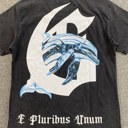 Remera Godspeed Miami Dolphin Negra