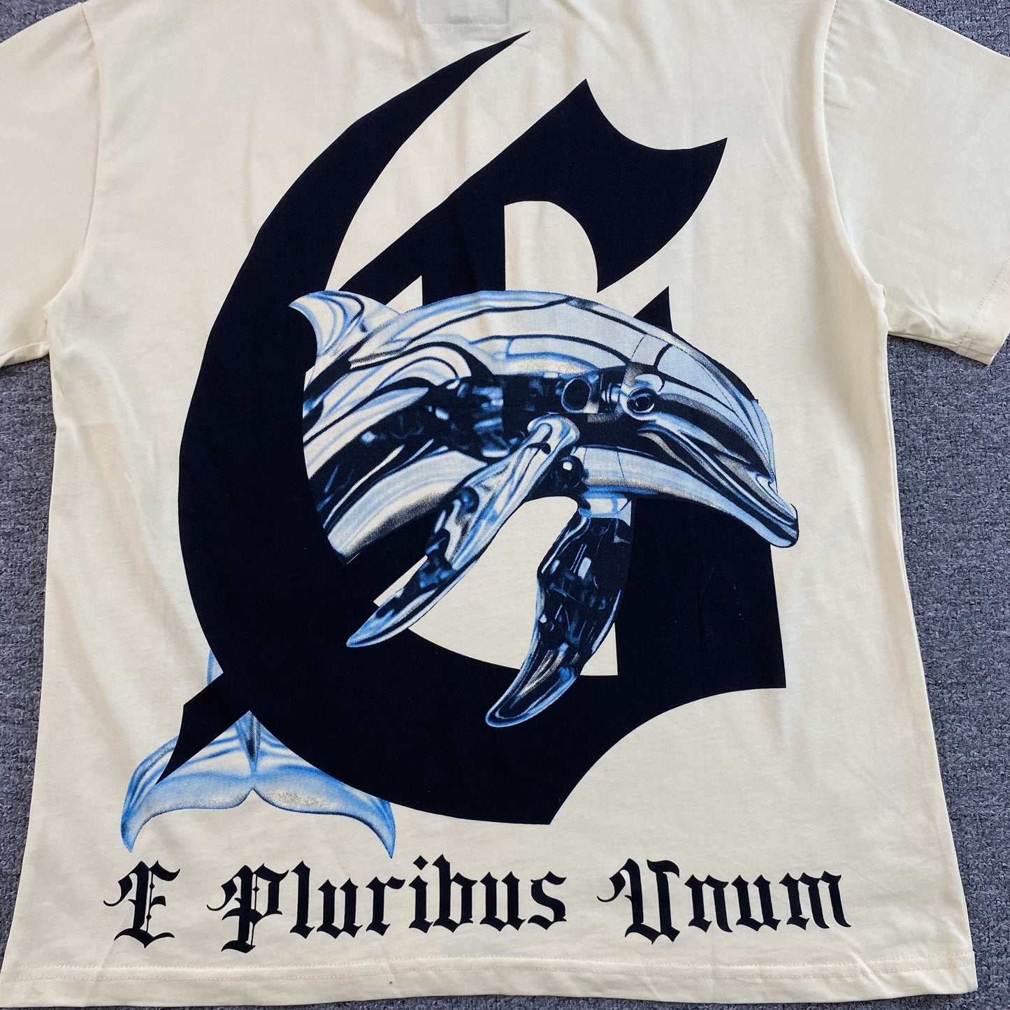 Remera Godspeed Miami Dolphin Crema