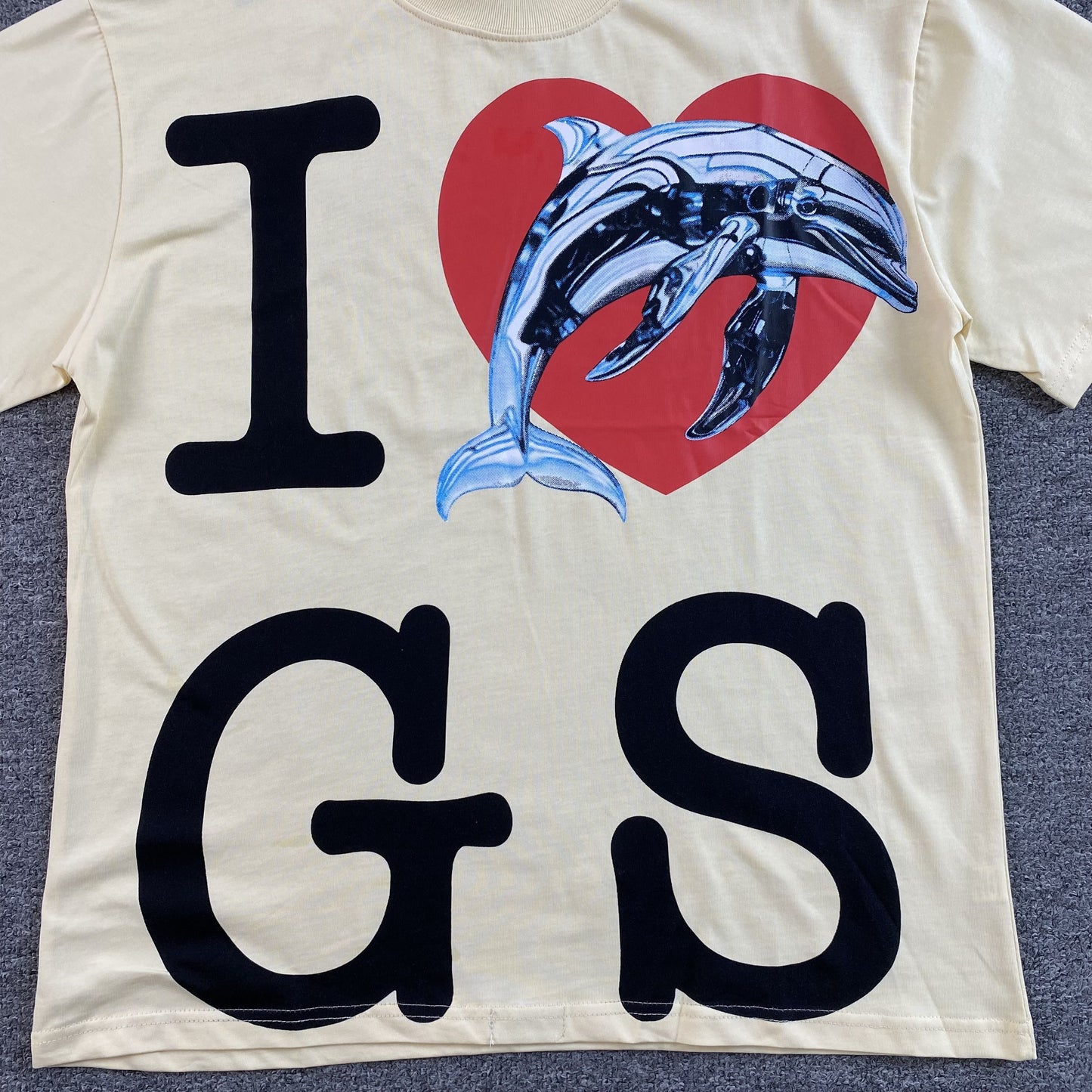 Remera Godspeed Miami Dolphin Crema