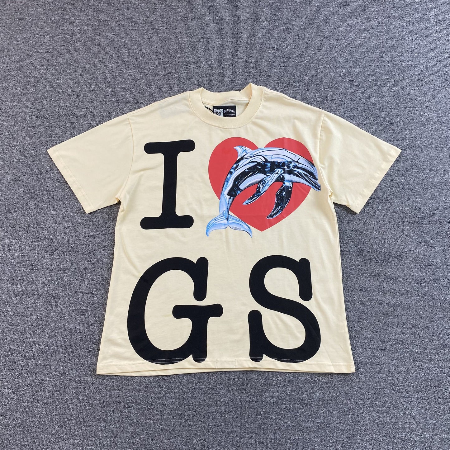 Remera Godspeed Miami Dolphin Crema