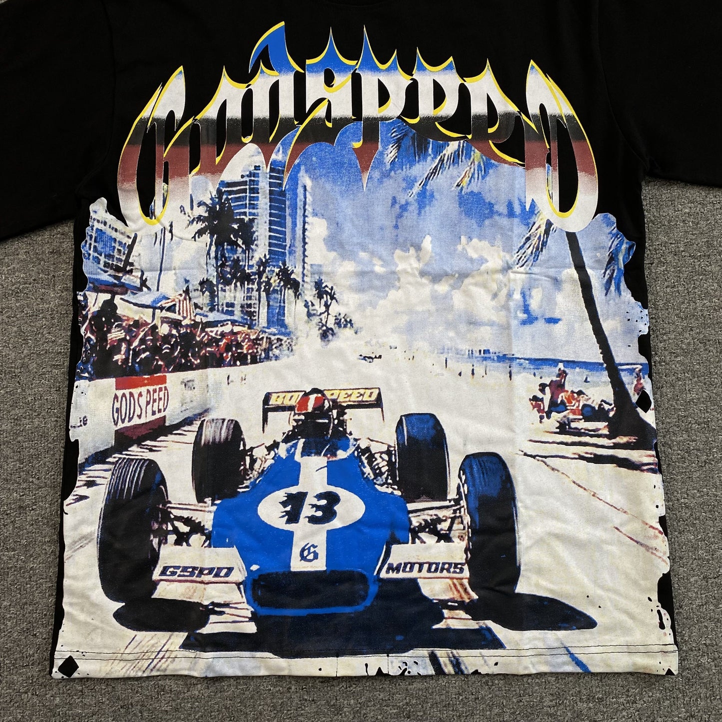 Remera Godspeed Miami F1 Negra