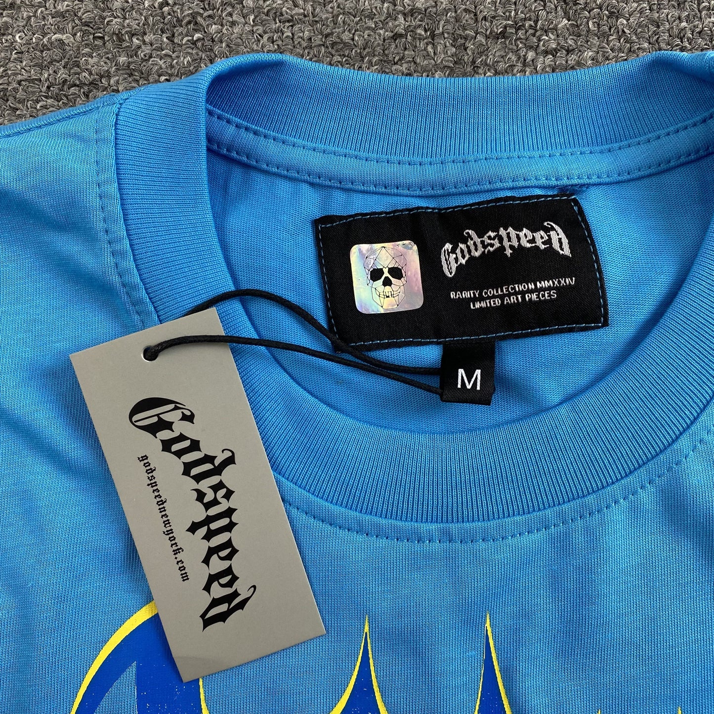 Remera Godspeed Miami F1 Celeste