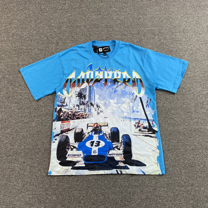 Remera Godspeed Miami F1 Celeste