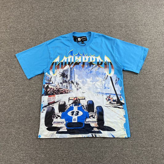 Remera Godspeed Miami F1 Celeste