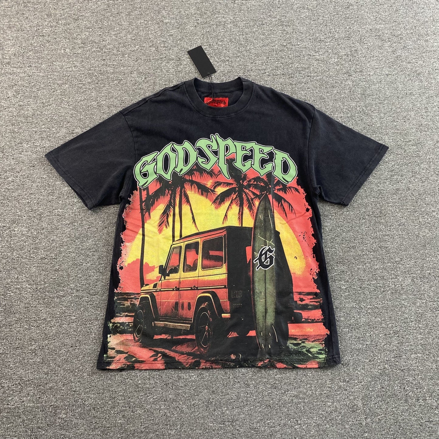 Remera Godspeed Miami G-Wagon Negra