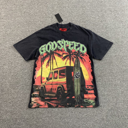 Remera Godspeed Miami G-Wagon Negra