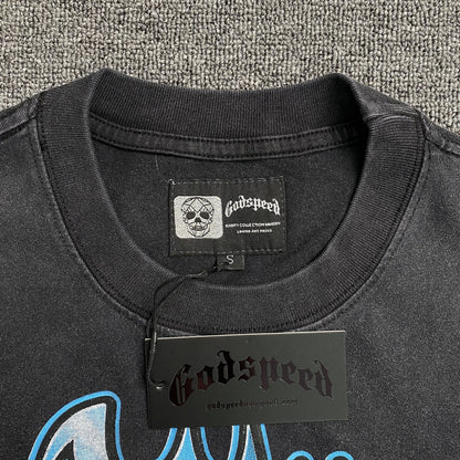 Remera Godspeed Memento Vivere Negra