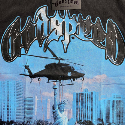 Remera Godspeed Memento Vivere Negra