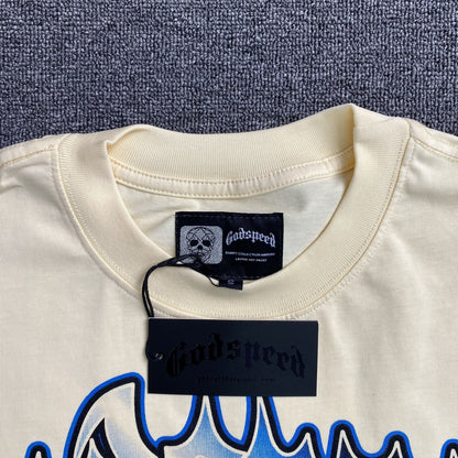 Remera Godspeed Memento Vivere Crema