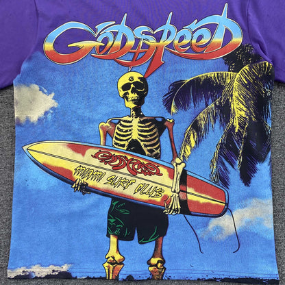 Remera Godspeed Miami Surf Club Violeta