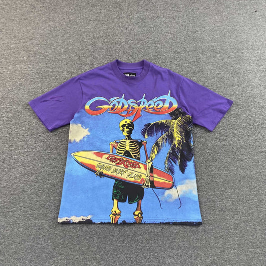 Remera Godspeed Miami Surf Club Violeta
