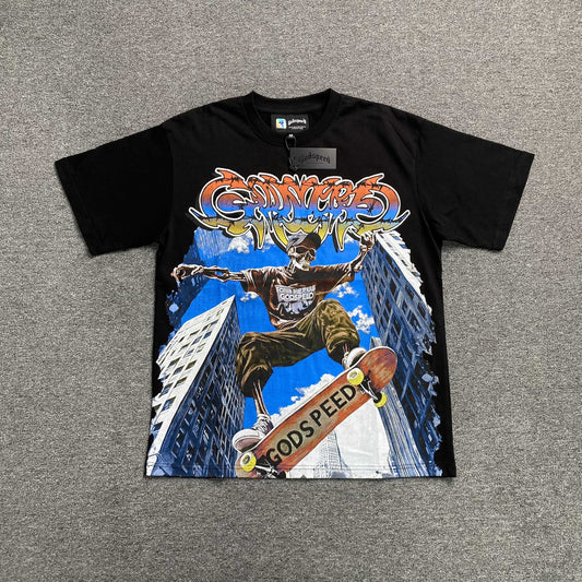 Remera Godspeed Ollie Negra