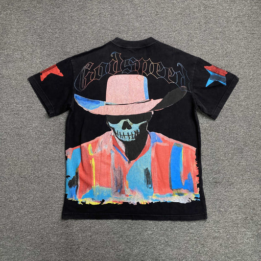 Remera Godspeed Pastel Cowboy Negra