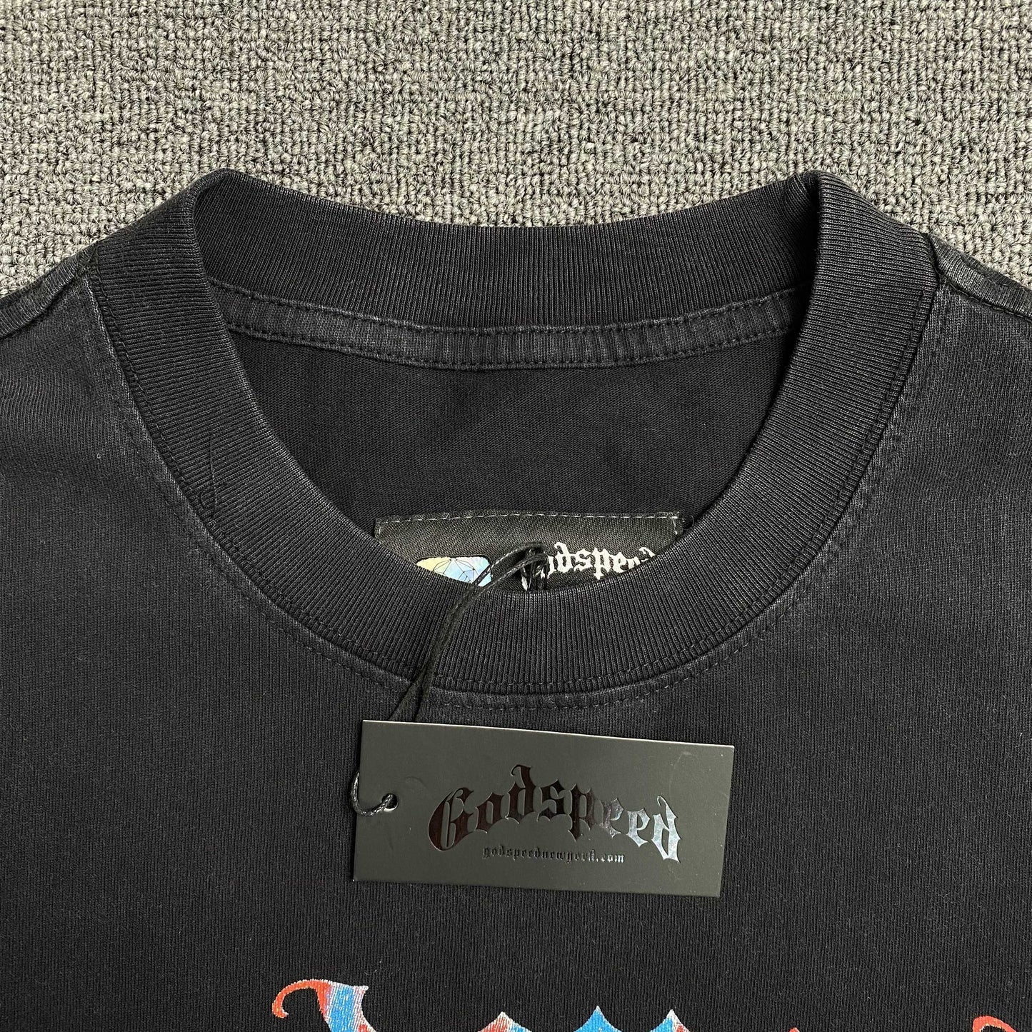 Remera Godspeed Pastel Cowboy Negra